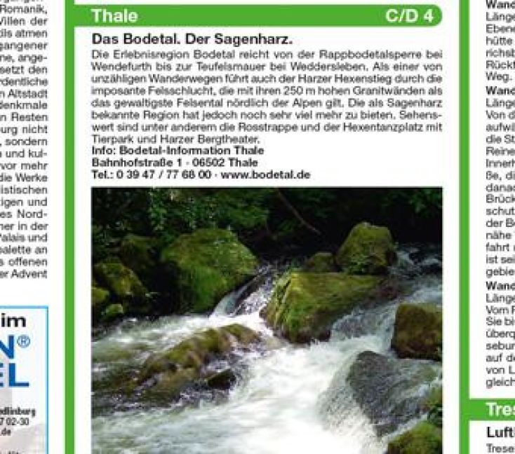 Produktbild: Publicpress Rad- und Wanderkarte Bodetal, Selketal 1:50.000