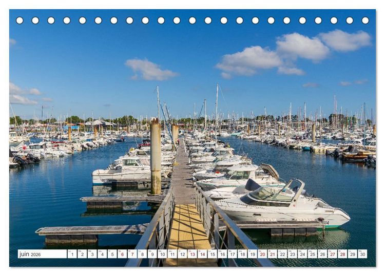 Produktbild: &Agrave; la d&eacute;couverte de la Bretagne - En Finist&egrave;re Sud (Calendrier de bureau 2026 DIN A5 vertical), CALVENDO calendrier mensuel