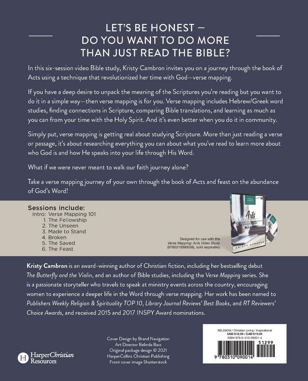 Produktbild: A Verse Mapping Acts Bible Study Guide