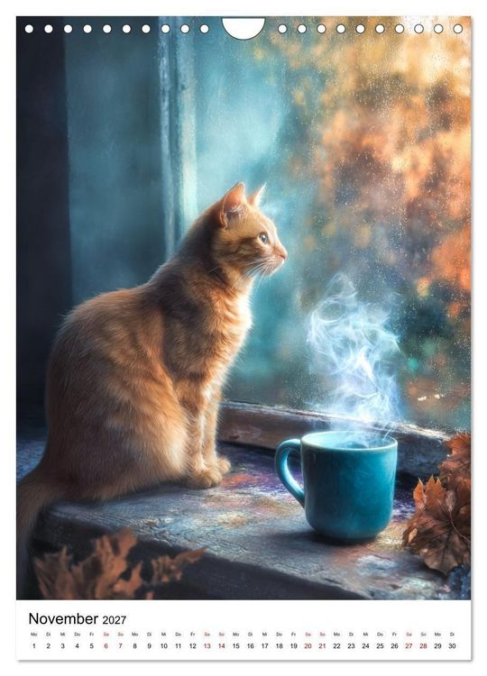 Produktbild: Feuer auf vier Pfoten - Die sch&ouml;nsten roten Katzen (Wandkalender 2027 DIN A4 hoch), CALVENDO Monatskalender
