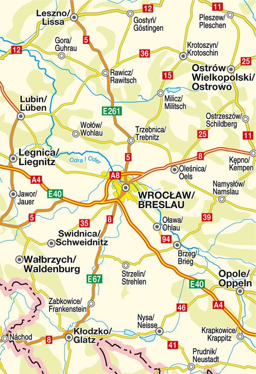 Produktbild: H&ouml;fer Polen PL006 Mittelschlesien/1 : 200 000