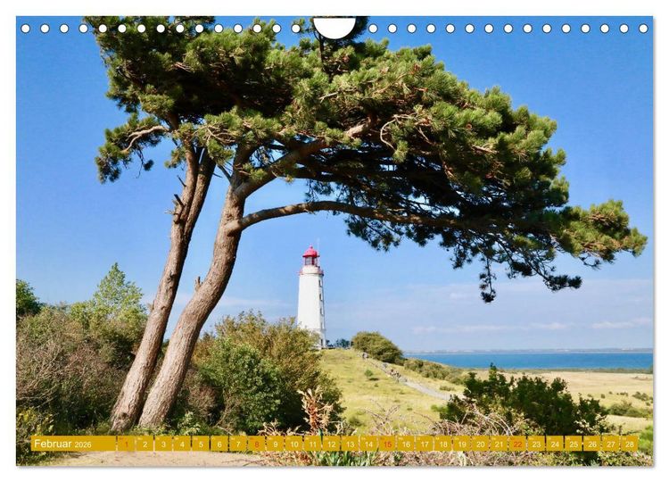 Produktbild: Insel Hiddensee - Stimmungen und Sehns&uuml;chte (Wandkalender 2026 DIN A4 quer), CALVENDO Monatskalender