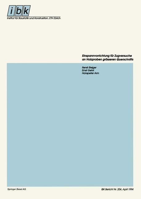 Produktbild: Einspannvorrichtung f&uuml;r Zugversuche an Holzproben gr&ouml;sseren Querschnitts
