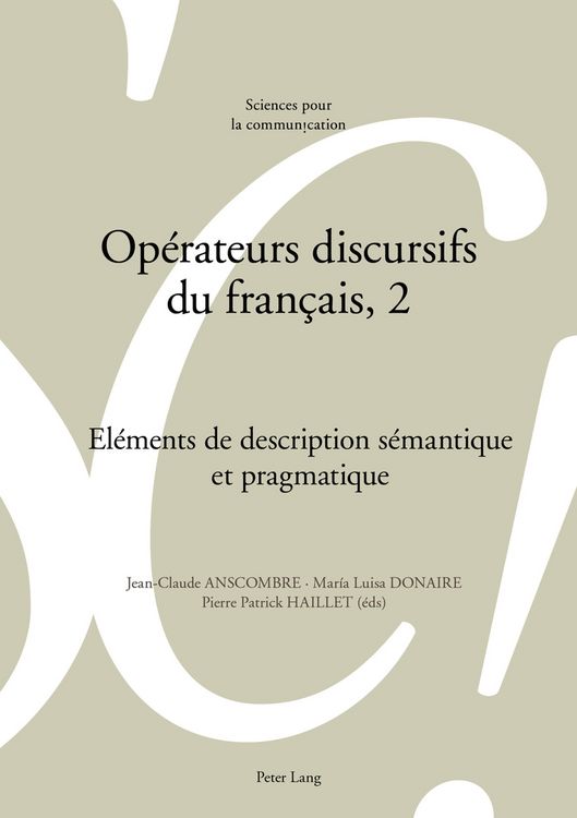 Produktbild: Op&eacute;rateurs discursifs du fran&ccedil;ais, 2