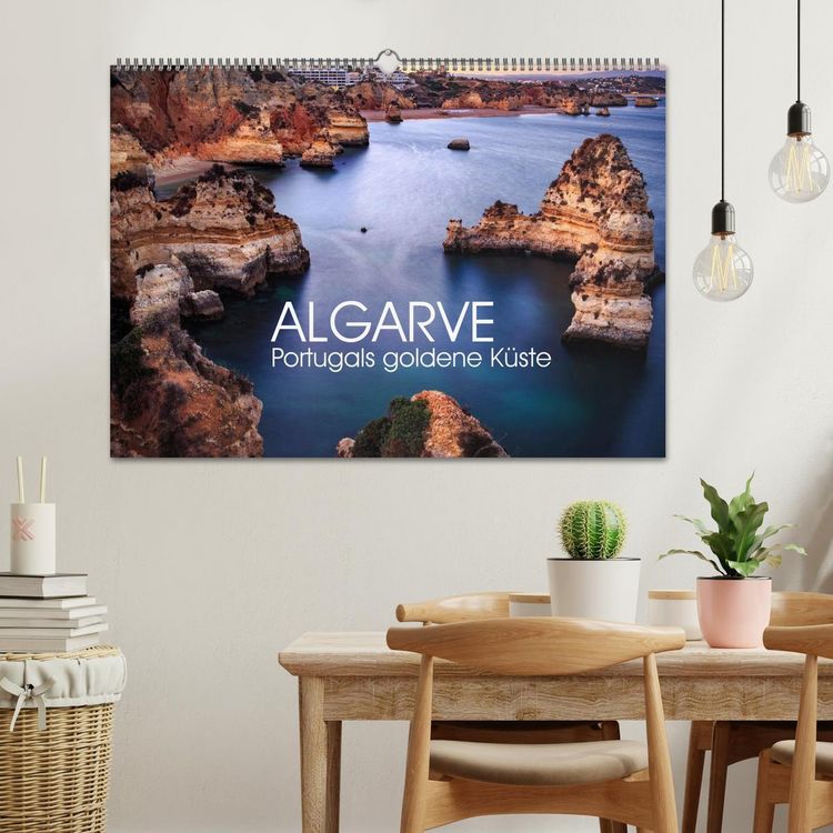 Produktbild: Algarve - Portugals goldene K&uuml;ste (Wandkalender 2026 DIN A2 quer), CALVENDO Monatskalender