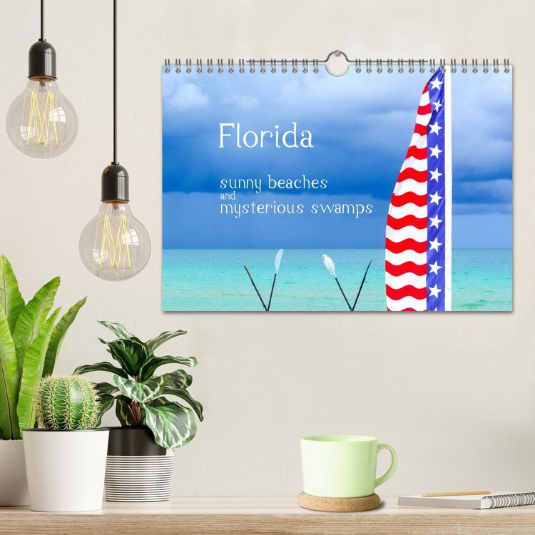 Produktbild: Florida &ndash; sunny beaches and mysterious swamps (Wall Calendar 2026 DIN A4 landscape), CALVENDO 12 Month Wall Calendar