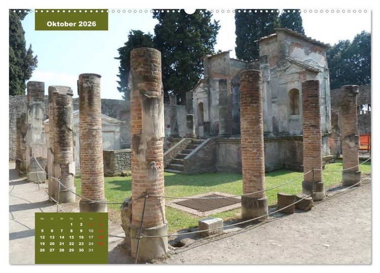 Produktbild: Pompeji-Kalender (Wandkalender 2026 DIN A2 quer), CALVENDO Monatskalender