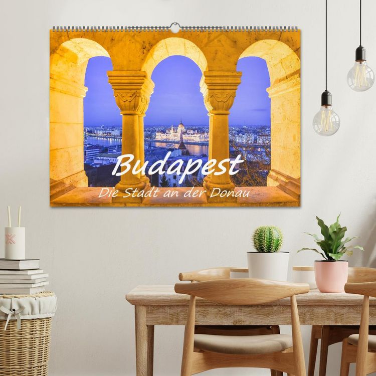 Produktbild: Budapest - Die Stadt an der Donau (Wandkalender 2026 DIN A2 quer), CALVENDO Monatskalender