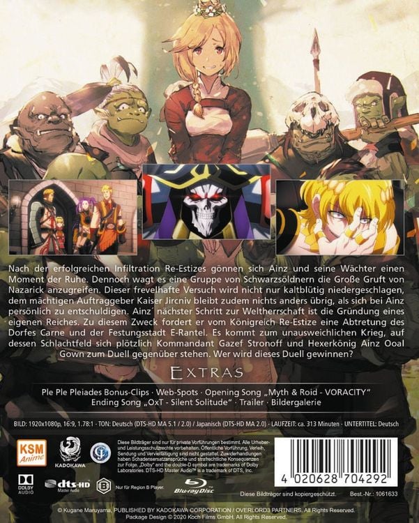 Produktbild: Overlord - Complete Edition - Staffel 3 [3 BRs]