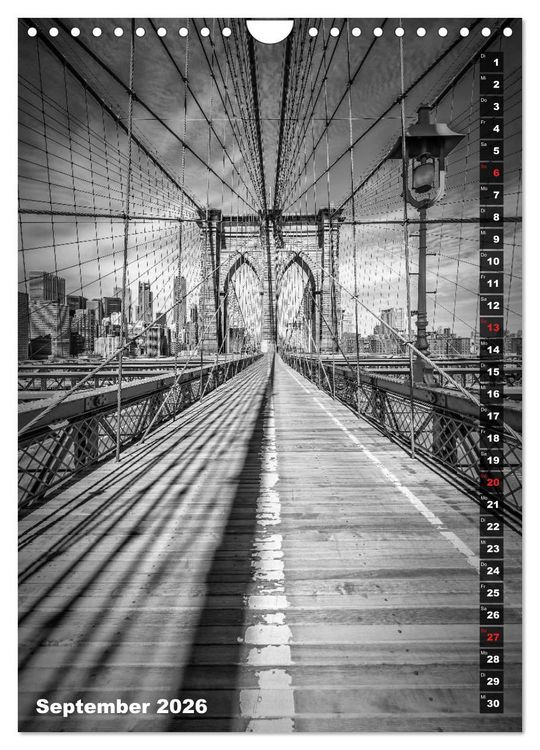 Produktbild: STADTBILDER Monochrome Momente (Wandkalender 2026 DIN A4 hoch), CALVENDO Monatskalender