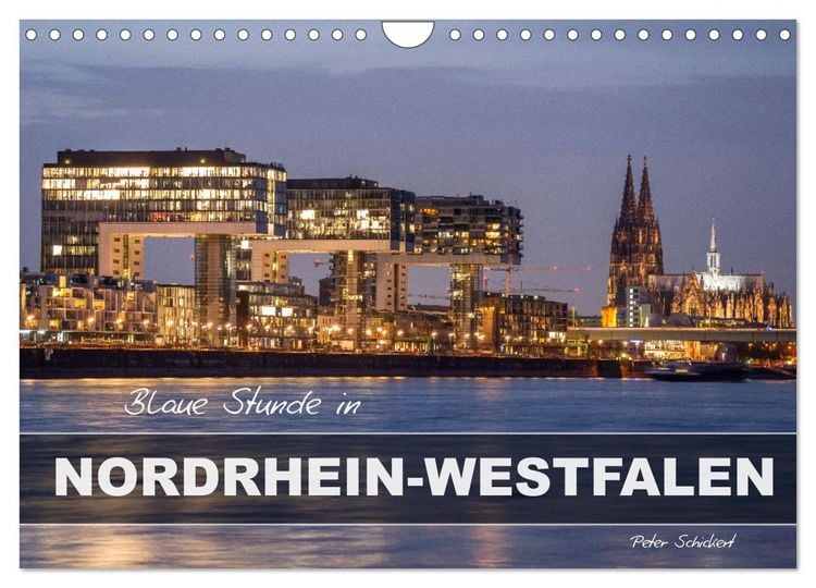 Produktbild: Blaue Stunde in Nordrhein-Westfalen (Wandkalender 2026 DIN A4 quer), CALVENDO Monatskalender