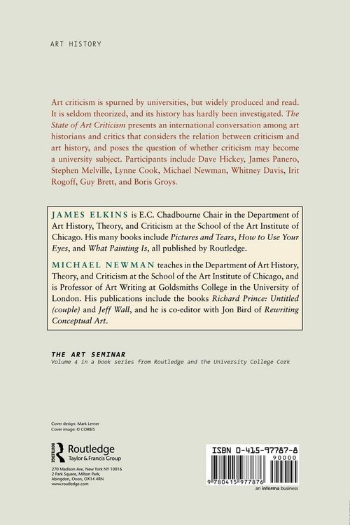 Produktbild: The State of Art Criticism
