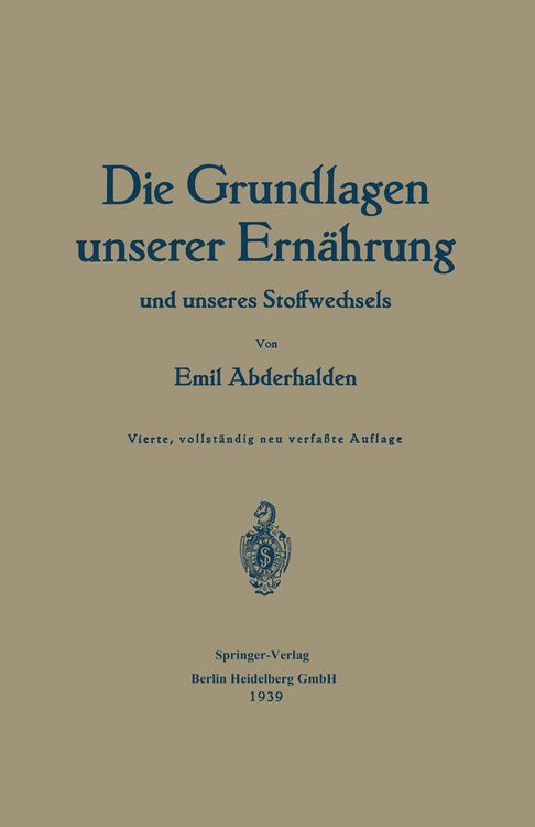 Produktbild: Die Grundlagen unserer Ern&auml;hrung und unseres Stoffwechsels