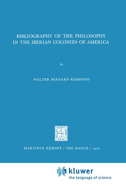 Produktbild: Bibliography of the Philosophy in the Iberian Colonies of America