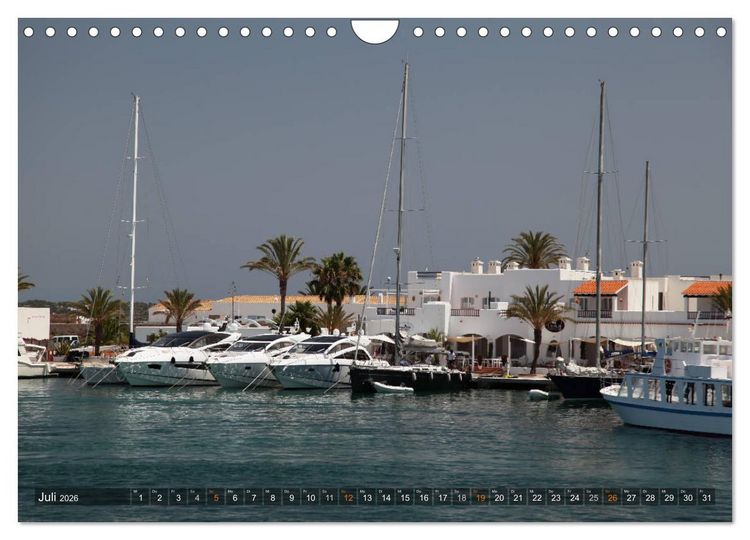 Produktbild: Formentera - Karibik im Mittelmeer (Wandkalender 2026 DIN A4 quer), CALVENDO Monatskalender
