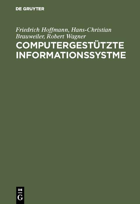Produktbild: Computergest&uuml;tzte Informationssystme