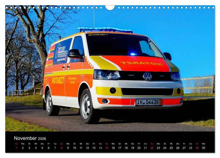 Produktbild: Einsatzfahrzeuge (Wandkalender 2026 DIN A3 quer), CALVENDO Monatskalender