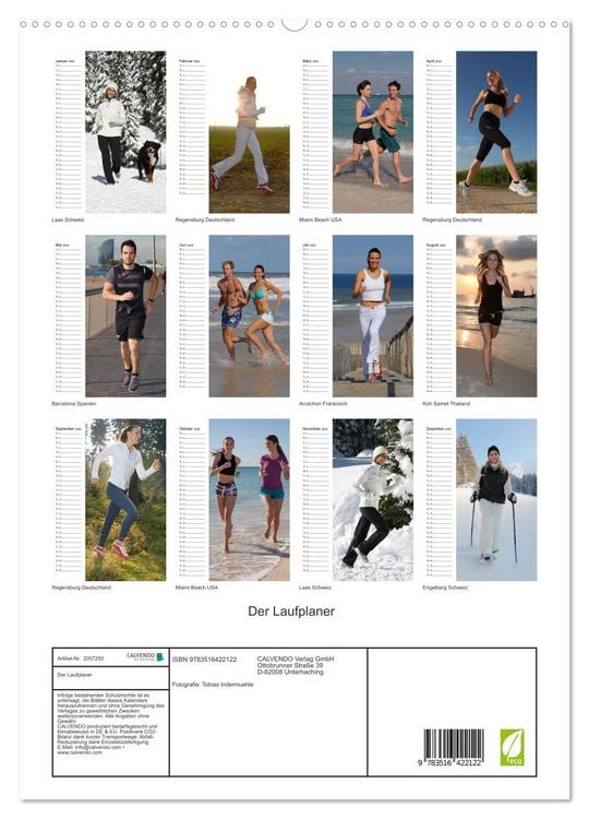 Produktbild: Der Laufplaner (hochwertiger Premium Wandkalender 2026 DIN A2 hoch), Kunstdruck in Hochglanz