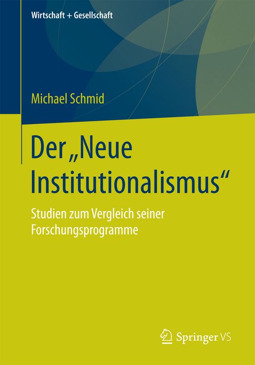 Produktbild: Der &bdquo;Neue Institutionalismus&ldquo;