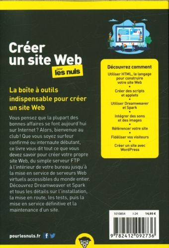 Produktbild: Cr&eacute;er un site web pour les nuls