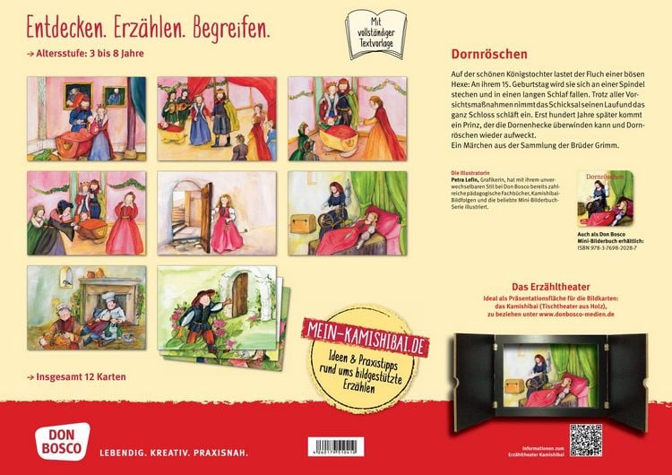 Produktbild: Dornr&ouml;schen. Kamishibai Bildkartenset.