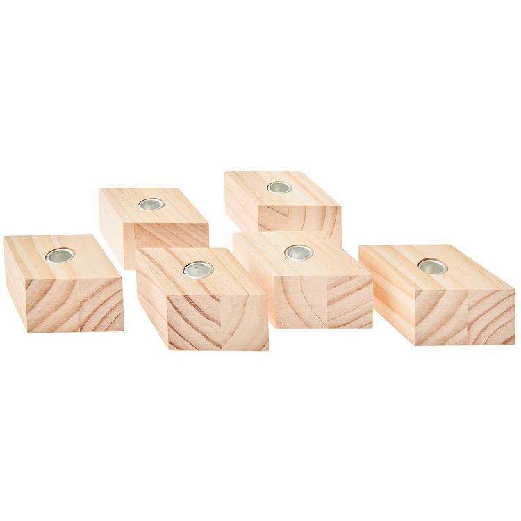 Produktbild: Kerzenhalter Raute, f&uuml;r Stabkerzen &Oslash;1,2 cm, 6-tlg 100%
