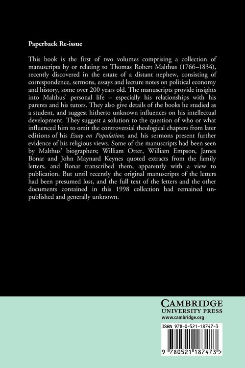 Produktbild: T. R. Malthus