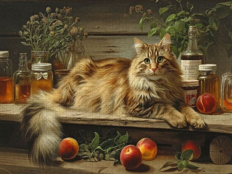 Produktbild: CALVENDO Puzzle Sommerduft und Samtpfoten | 1000 Teile Lege-Gr&ouml;&szlig;e 64x48cm Foto-Puzzle f&uuml;r gl&uuml;ckliche Stunden