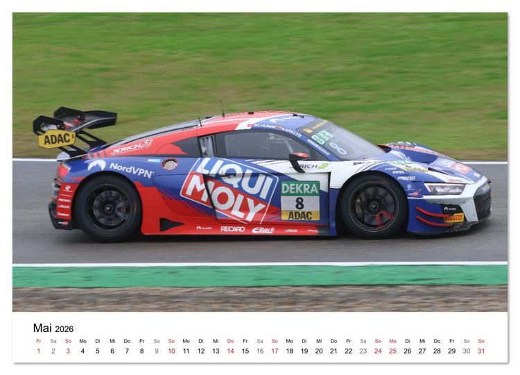 Produktbild: Supersportwagen auf der Rennstrecke (Wandkalender 2026 DIN A3 quer), CALVENDO Monatskalender