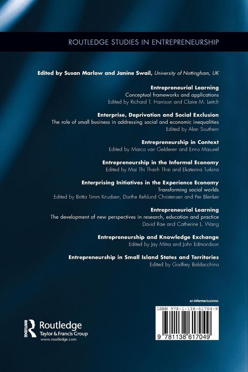 Produktbild: Entrepreneurship in Small Island States and Territories