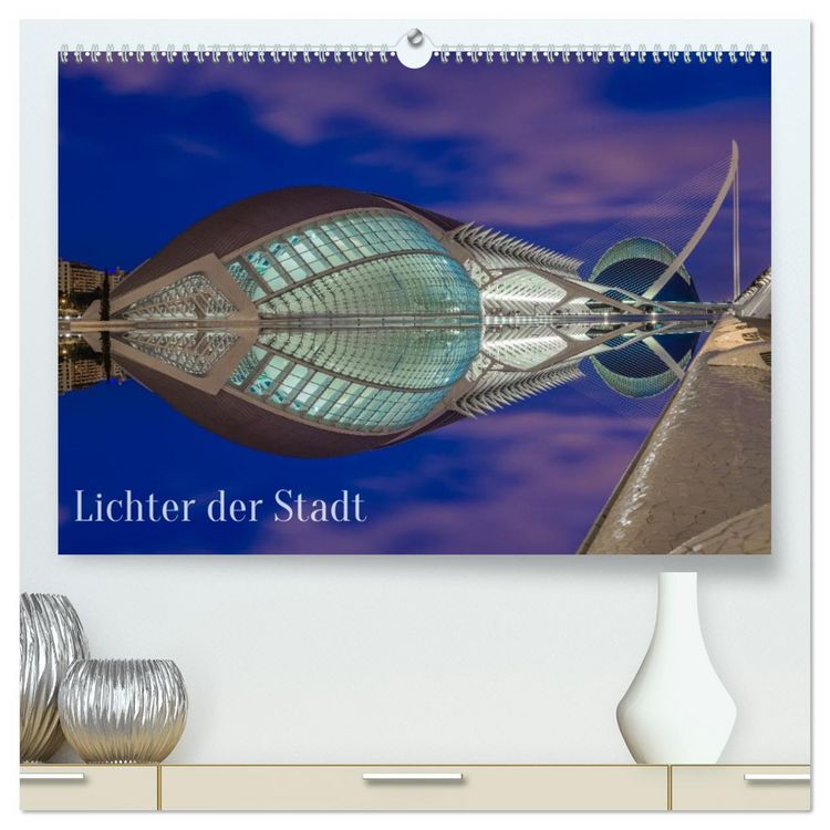 Produktbild: Lichter der Stadt (hochwertiger Premium Wandkalender 2026 DIN A2 quer), Kunstdruck in Hochglanz