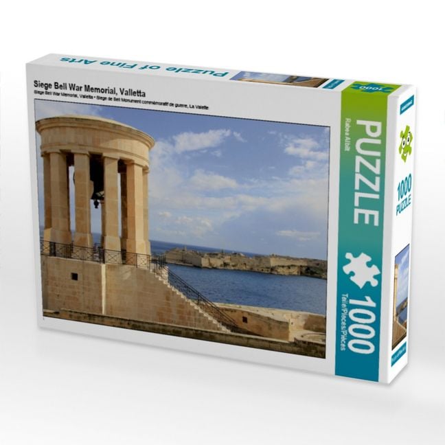 Produktbild: CALVENDO Puzzle Siege Bell War Memorial, Valletta | 1000 Teile Lege-Gr&ouml;&szlig;e 64x48cm Foto-Puzzle f&uuml;r gl&uuml;ckliche Stunden