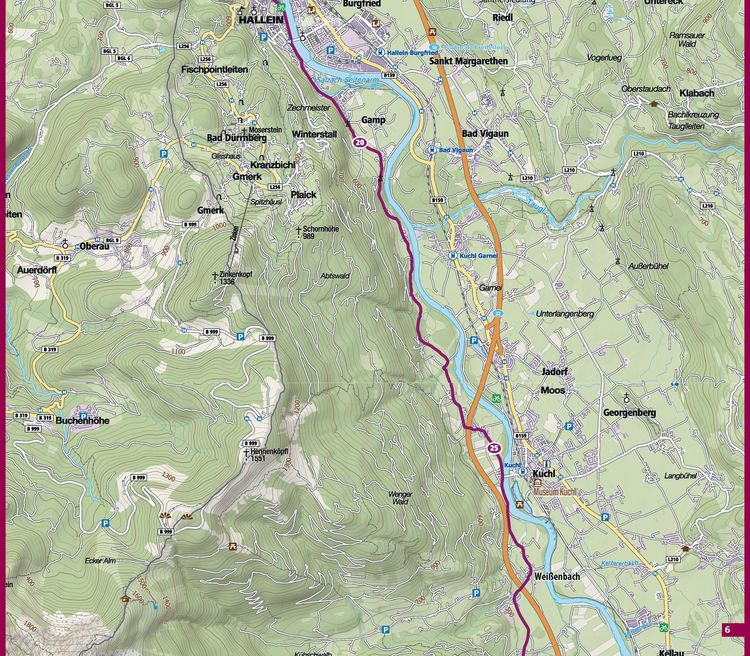 Produktbild: KOMPASS Fahrrad-Tourenkarte Alpe Adria Radweg 1:50.000