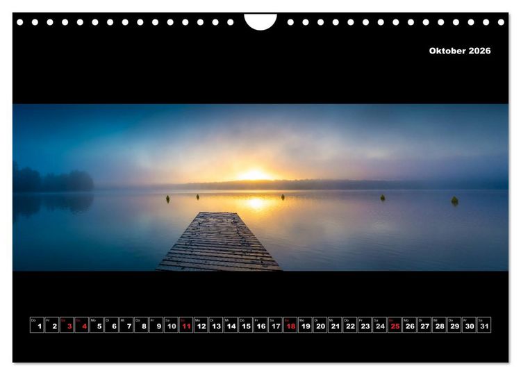 Produktbild: Weitblicke - Panoramen (Wandkalender 2026 DIN A4 quer), CALVENDO Monatskalender