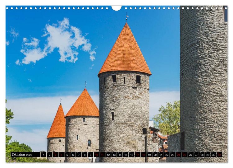 Produktbild: Ein Wochenende in Tallinn (Wandkalender 2026 DIN A3 quer), CALVENDO Monatskalender