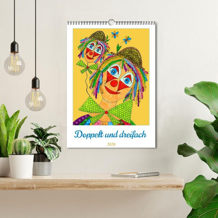 Produktbild: Doppelt oder dreifach (Wandkalender 2026 DIN A3 hoch), CALVENDO Monatskalender