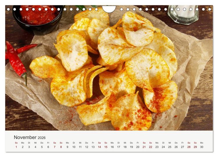 Produktbild: Vegan Food Kalender &ndash; Gerichte und Snacks (Wandkalender 2026 DIN A4 quer), CALVENDO Monatskalender