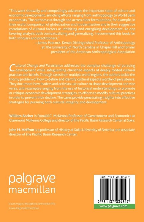 Produktbild: Cultural Change and Persistence