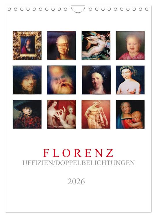 Produktbild: Florenz, Uffizien (Wandkalender 2026 DIN A4 hoch), CALVENDO Monatskalender