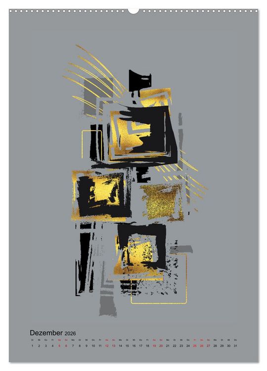 Produktbild: GRAFISCHE KUNST (hochwertiger Premium Wandkalender 2026 DIN A2 hoch), Kunstdruck in Hochglanz