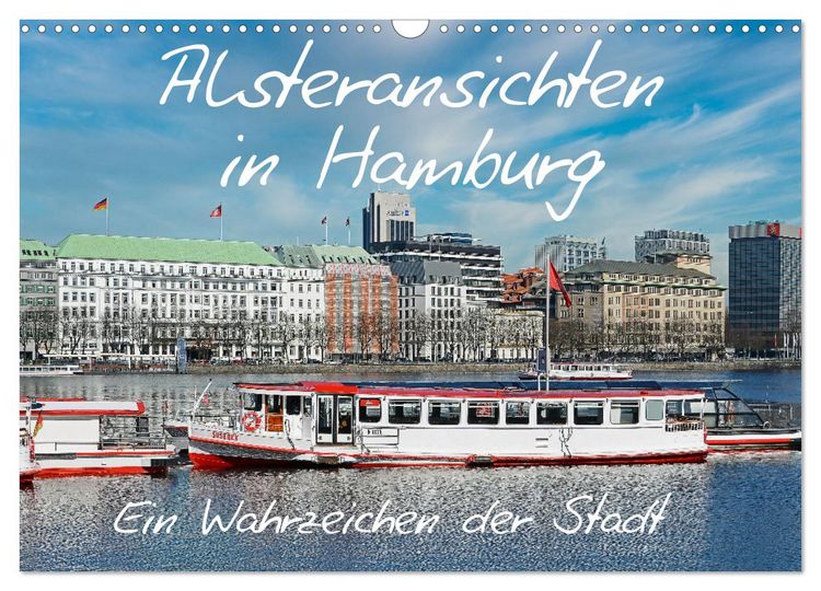 Produktbild: Alsteransichten in Hamburg (Wandkalender 2026 DIN A3 quer), CALVENDO Monatskalender