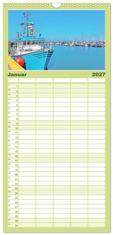 Produktbild: Familienplaner 2027 - Ostseebad K&uuml;hlungsborn. Erholung mit allen Sinnen mit 5 Spalten (Wandkalender, 21 x 45 cm) CALVENDO