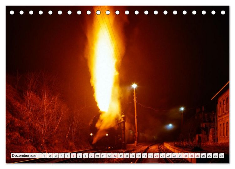 Produktbild: Reichsbahn in Color (Tischkalender 2026 DIN A5 quer), CALVENDO Monatskalender