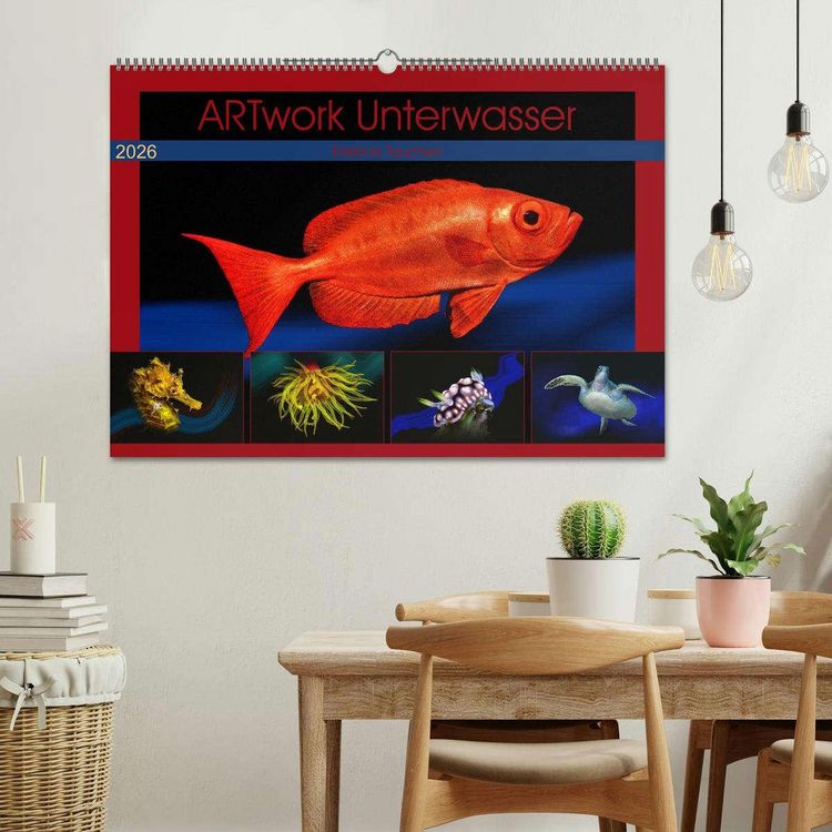 Produktbild: Artwork Unterwasser - Erlebnis Tauchen (Wandkalender 2026 DIN A2 quer), CALVENDO Monatskalender
