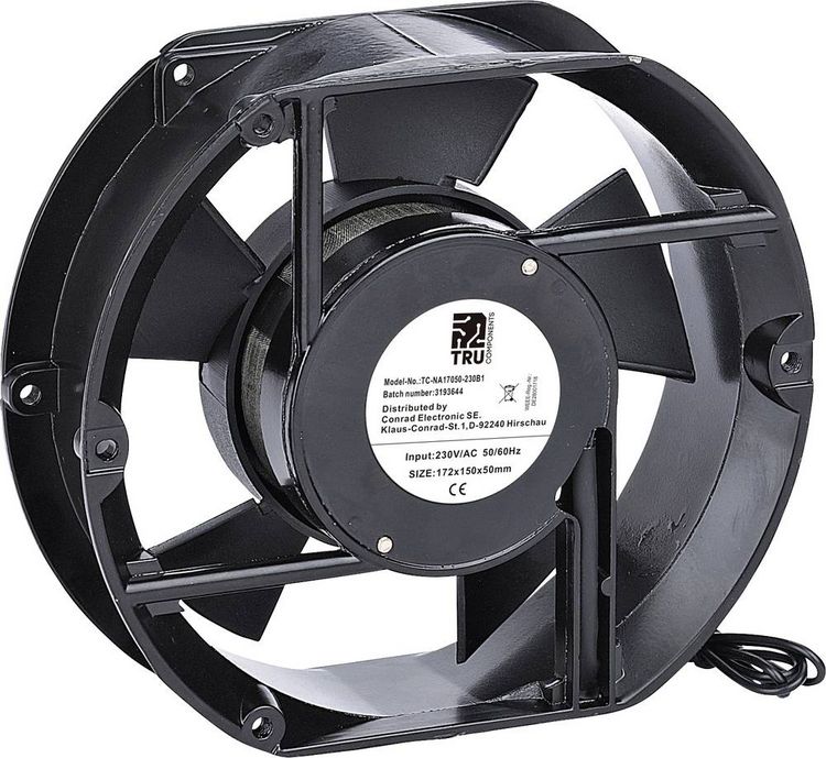 Produktbild: TRU COMPONENTS TC-NA17050-230B1 Axiall&uuml;fter 230 V/AC 299 m&sup3;/h (L x B x H) 172 x 150 x 50mm