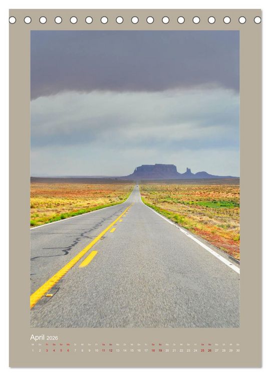 Produktbild: Erlebe mit mir das Monument Valley (Tischkalender 2026 DIN A5 hoch), CALVENDO Monatskalender