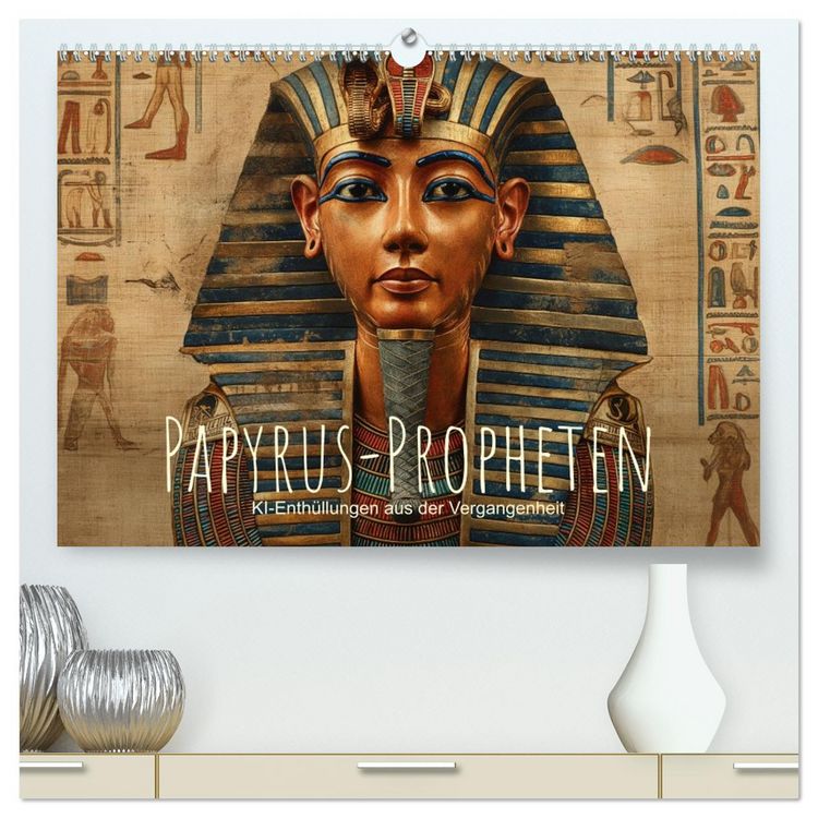 Produktbild: Papyrus-Propheten - KI-Enth&uuml;llungen aus der Vergangenheit (hochwertiger Premium Wandkalender 2026 DIN A2 quer), Kunstdruck in Hochglanz