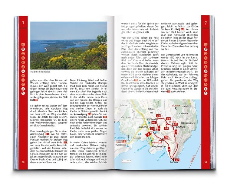 Produktbild: KOMPASS Wanderf&uuml;hrer Istrien mit Kvarner-Bucht, Krk, Rab, Cres und Losinj, 55 Touren