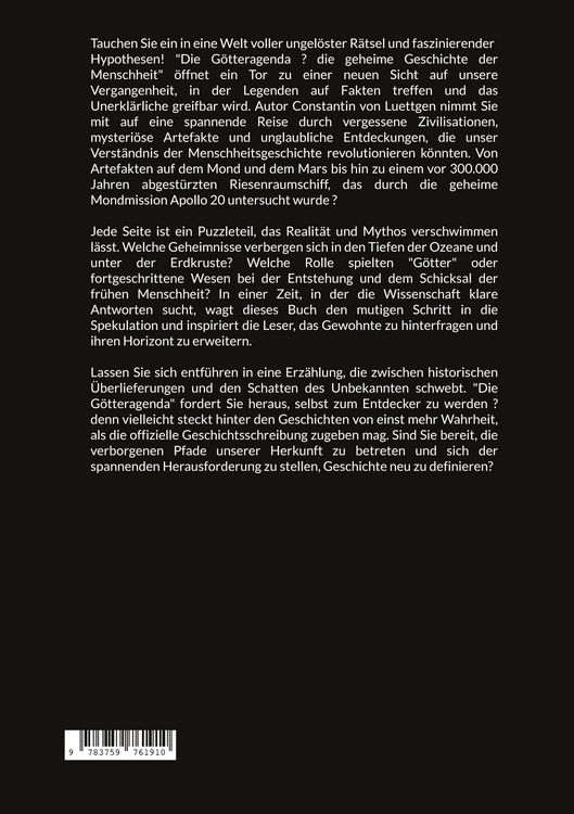 Produktbild: Die G&ouml;tteragenda - Die geheime Geschichte der Menschheit