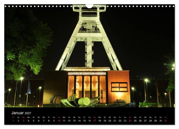 Produktbild: Impressionen Ruhrgebiet bei Nacht (Wandkalender 2027 DIN A3 quer), CALVENDO Monatskalender